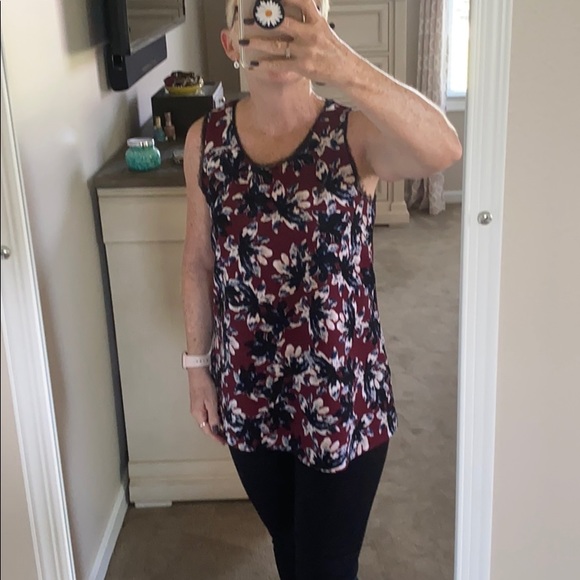 Simply Vera Vera Wang floral tunic - Picture 2 of 9